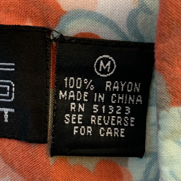 Vintage 90s Y2K Floral Button up Blouse M oversized lightweight coastal cowgirl - Picture 7 of 14